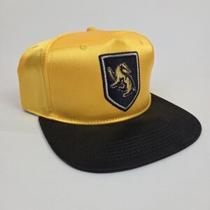 Harry Potter Hufflepuff Baseball Cap Hat Yellow Black Bioworld Warner Bros